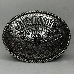 Vintage Nickel Plated Rodeo Belt Buckle